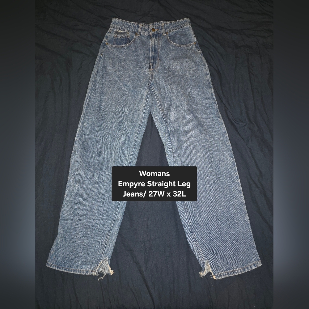 Empyre Blue Straight Leg Jeans High-Rise